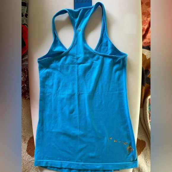 Lululemon Athletica Vibrant Blue Racerback Tank - Picture 2 of 4